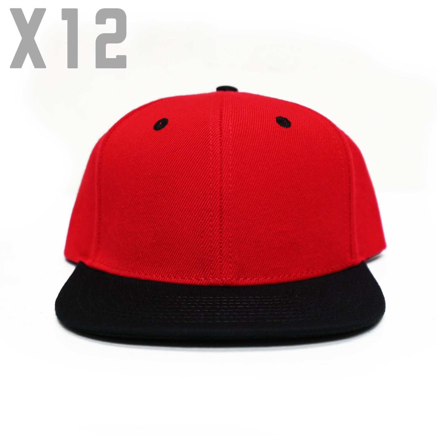 OTTO Pro Style Wool Fitted Baseball Cap - Red Wool-Blend Classic Ball Cap