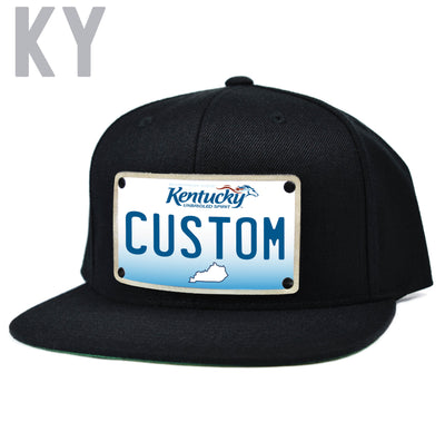 Custom New Jersey License Plate Hat - Show Your State Pride!, Snapback / One Size Fits All / Red